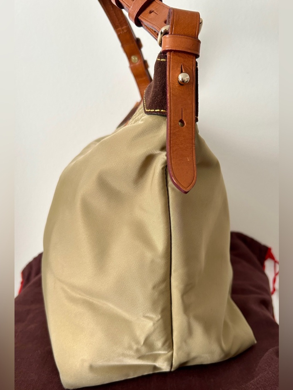 Dooney & Bourke Erica Olive/Tan Nylon
Shoulder Bag - Picture 4 of 10